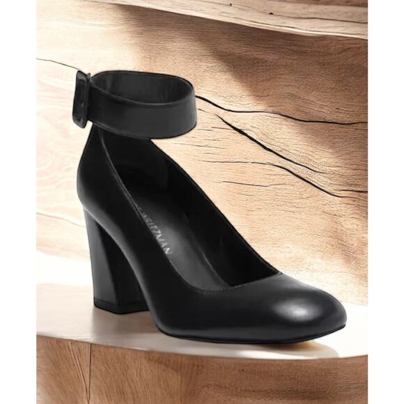 Stuart Weitzman Clarisa Leather Pumps Size 8.5M - Picture 3 of 8